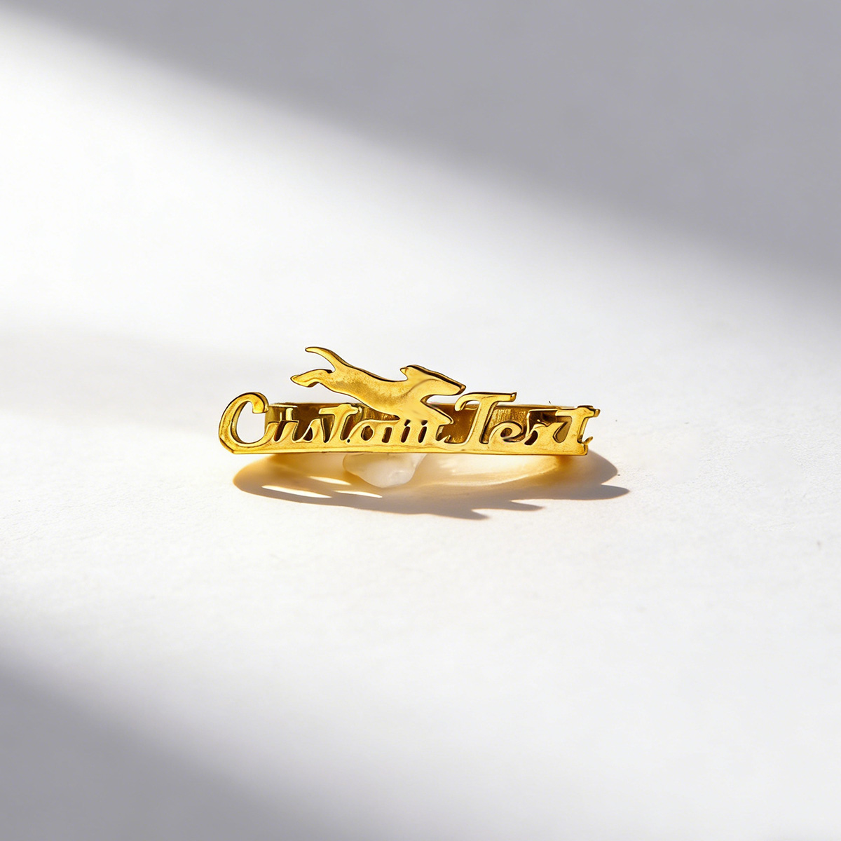 Jewelry Bracelet Watches - Chandler Cincin Logam Nama Kustom, Hiasan