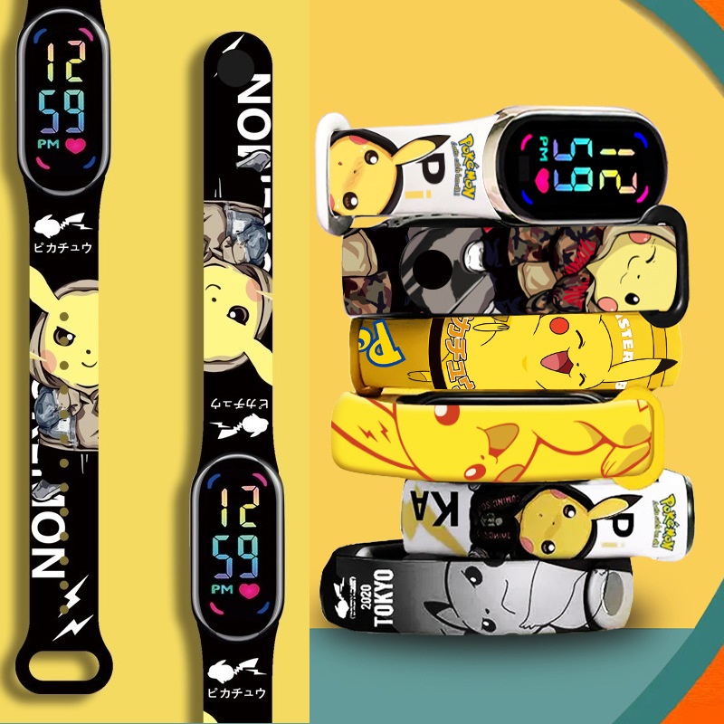 Jewelry Bracelet Watches - Jam Tangan LED Pikachu Anak-anak Jam