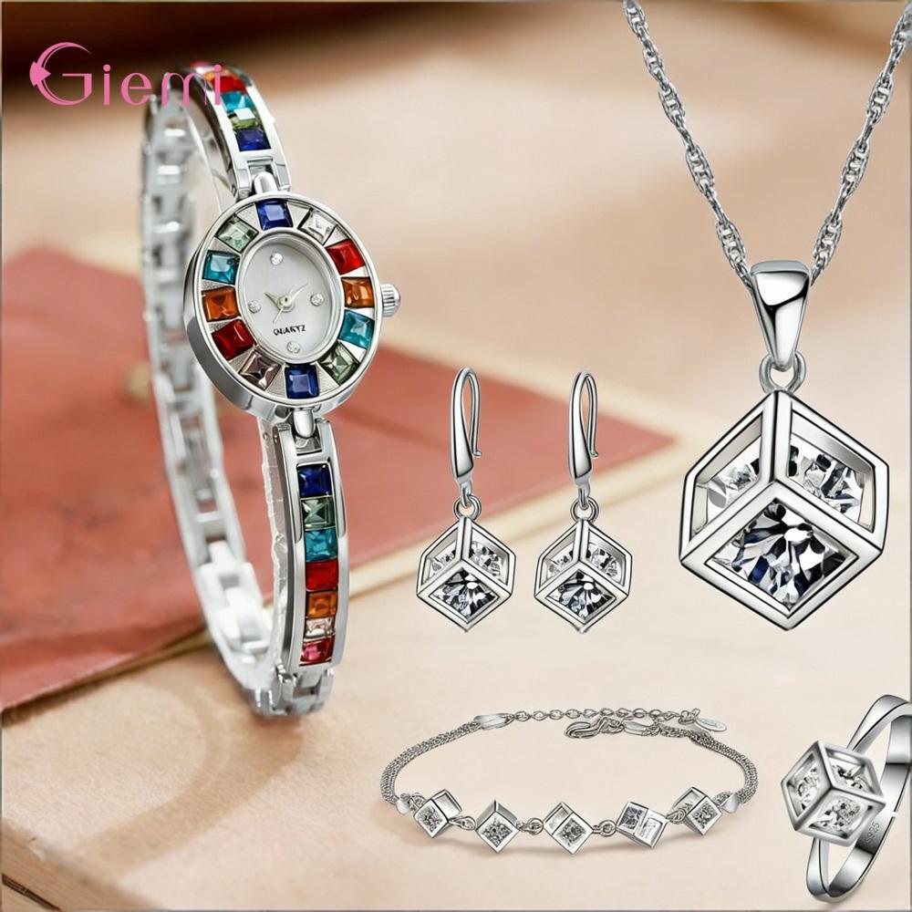 Set Jam Tangan Anting Kalung Z - Best Jewelry Watches Women ulasan dan harga