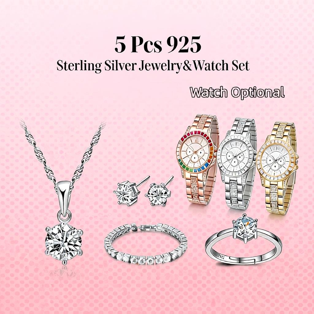 Set Jam Tangan Anting Kalung Z - Best Jewelry Watches Women ulasan dan harga