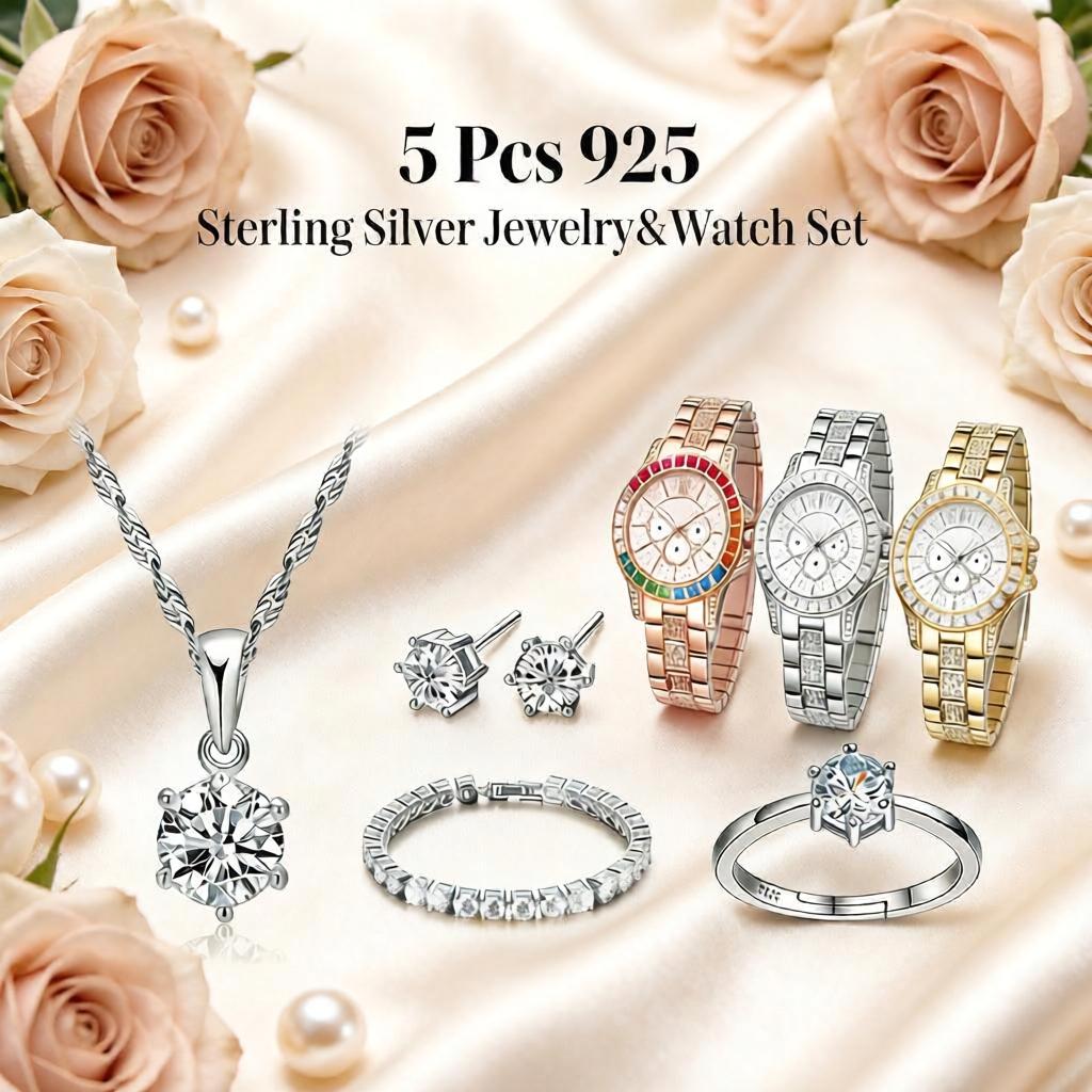 Set Jam Tangan Anting Kalung Z - Best Jewelry Watches Women ulasan dan harga