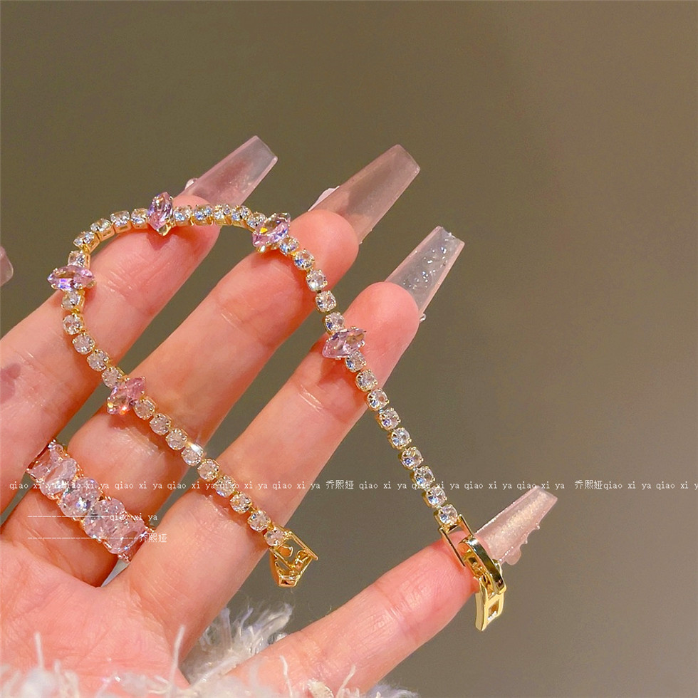 Gelang Zirkon Berlian Penuh Me - Best Jewelry Watches Women ulasan dan harga
