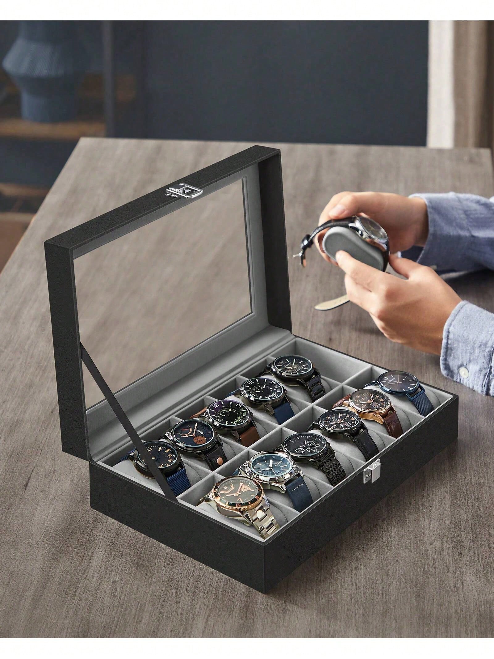Kotak Jam Tangan 12 Slot yang  - Jewelry Bracelet Watches ulasan dan harga