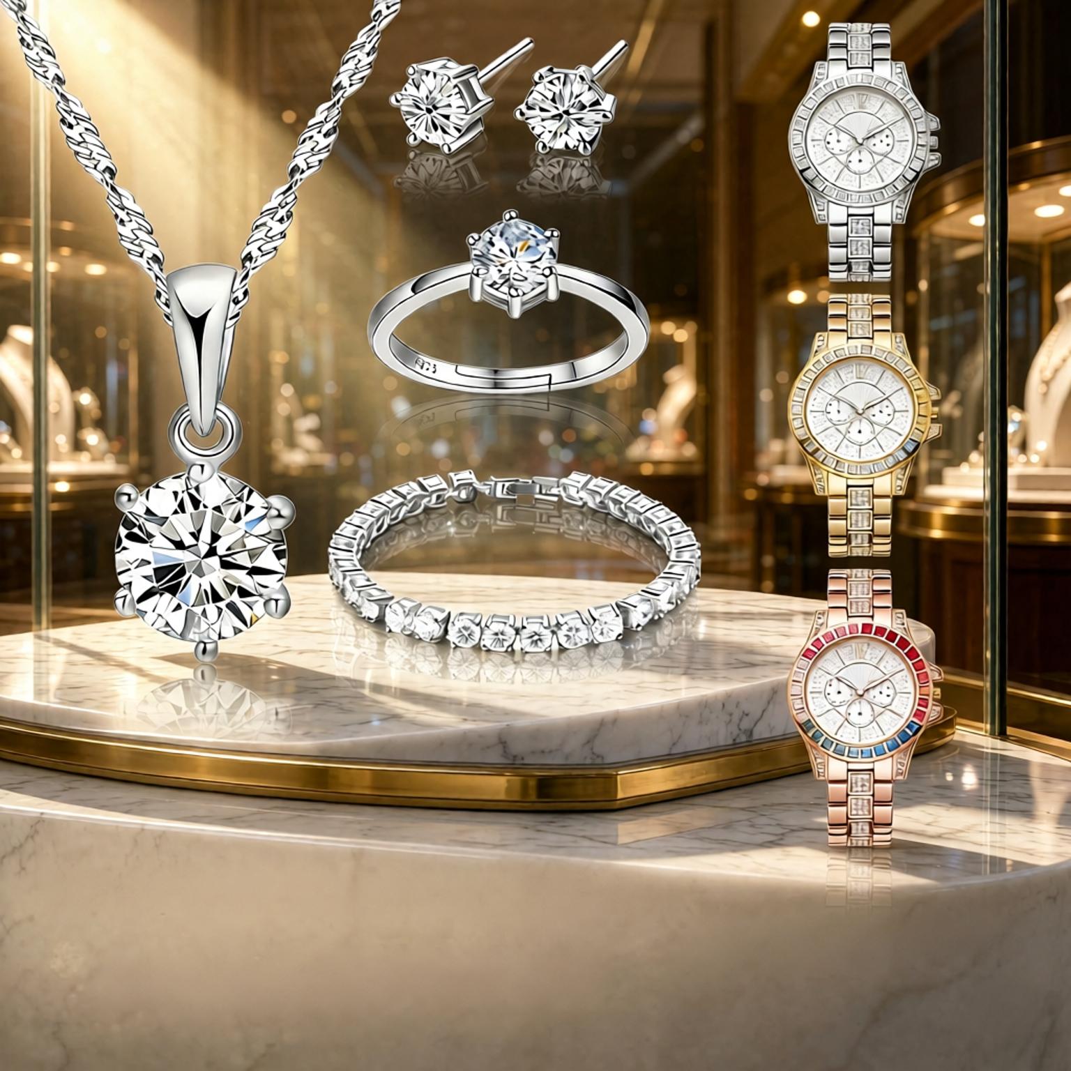Set Perhiasan Mewah Kalung, Ci - Best Jewelry Watches Women ulasan dan harga