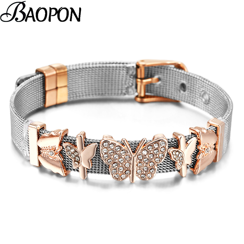Gelang jaring baja tahan karat - Best Jewelry Watches Women ulasan dan harga